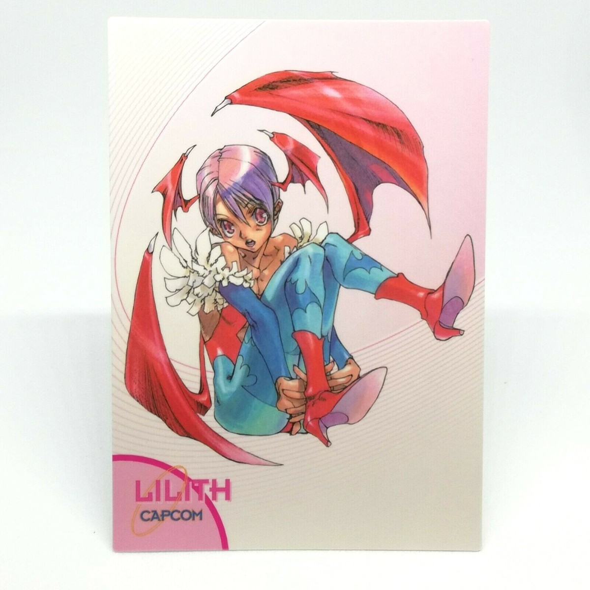LILITH No.08 Vampire Savior CAPCOM Gal's Island Trading Card JAPAN