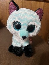 Ty Beanie Boos ATLAS the Fox Appx 10" Plush Stuffed Animal Toy w/ Glitter Eyes
