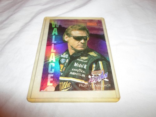 Driven #D8 **Rusty Wallace** 1995 Images Race Card NASCAR *Very Rare Insert* - Picture 5 of 8