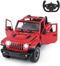 2.4Ghz Remote Control 1/14 Jeep Wrangler Licensed RC Model Car w/Open Doors Red