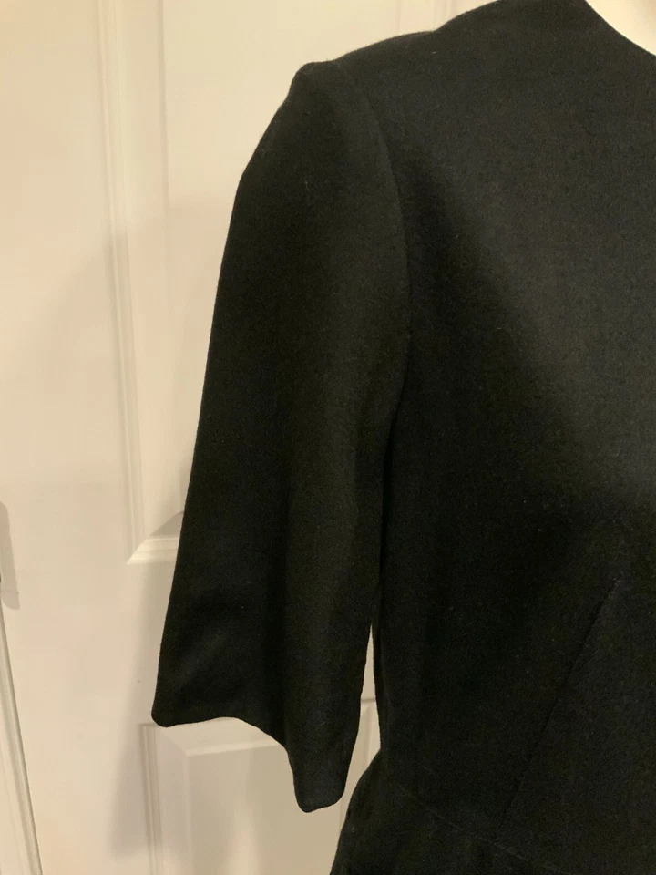 Vestido recto manga corta mezcla lana negro Rag & Bone, talla 6 (US) Foto 3 de 4