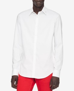 camisa blanca calvin klein hombre