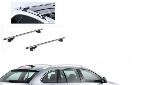 BARRE PORTATUTTO ALLUMINIO SKODA SUPERB SW ANNO 2012 CON RAILS CON SERRATURE K9 - Foto 1 di 10