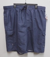 Beverly Hills Polo Club Cargo Hybrid Shorts Mens 2x Carbon Navy New With Tags