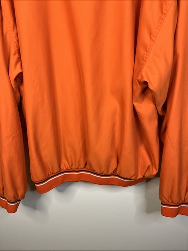 RED OAK SPORTSWEAR MENS SZ L ORANGE ILLINOIS WINDBREAKER JACKET - Picture 8 of 10