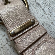Gold, Beige and Pink Belt by Prada