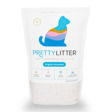 PrettyLitter Health Monitoring Cat Litter - Unscented, Non Clumping, Lightweight