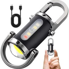 Portable Keychain Flashlights USB Rechargeable Camping Lantern  Outdoor