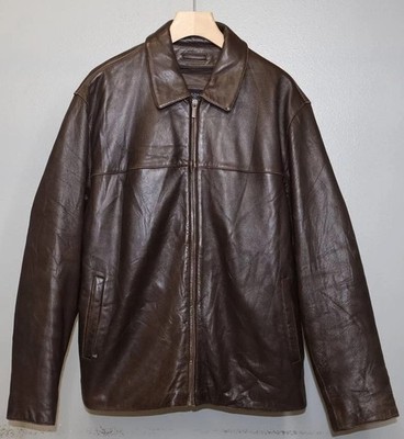 Vintage Wilsons Leather Pelle Studio Men s XL Brown Leather Jacket Thinsulate 