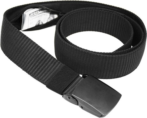 Travel Security Belt Hidden Money Pouch Wallet Pocket Waist Belt Safe Non-Metal - Picture 3 of 15
