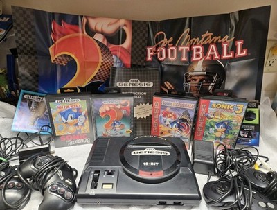 Sega Genesis Model 1 1601 HD Graphics Bundle Sonic 1 2 3 Spinball CIB 3 Posters