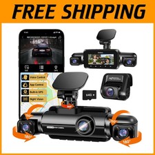 360  Dash Cam Front and Rear FHD 4K Car Camera 