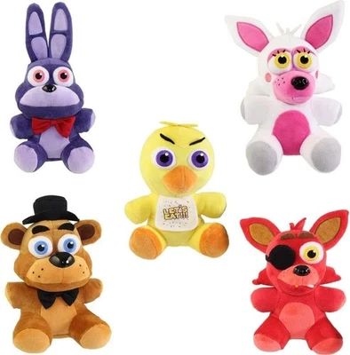FUNKO Five Nights At Freddy's FNAF Plush 6" Bonnie, Freddy, Chica, Foxy NEW