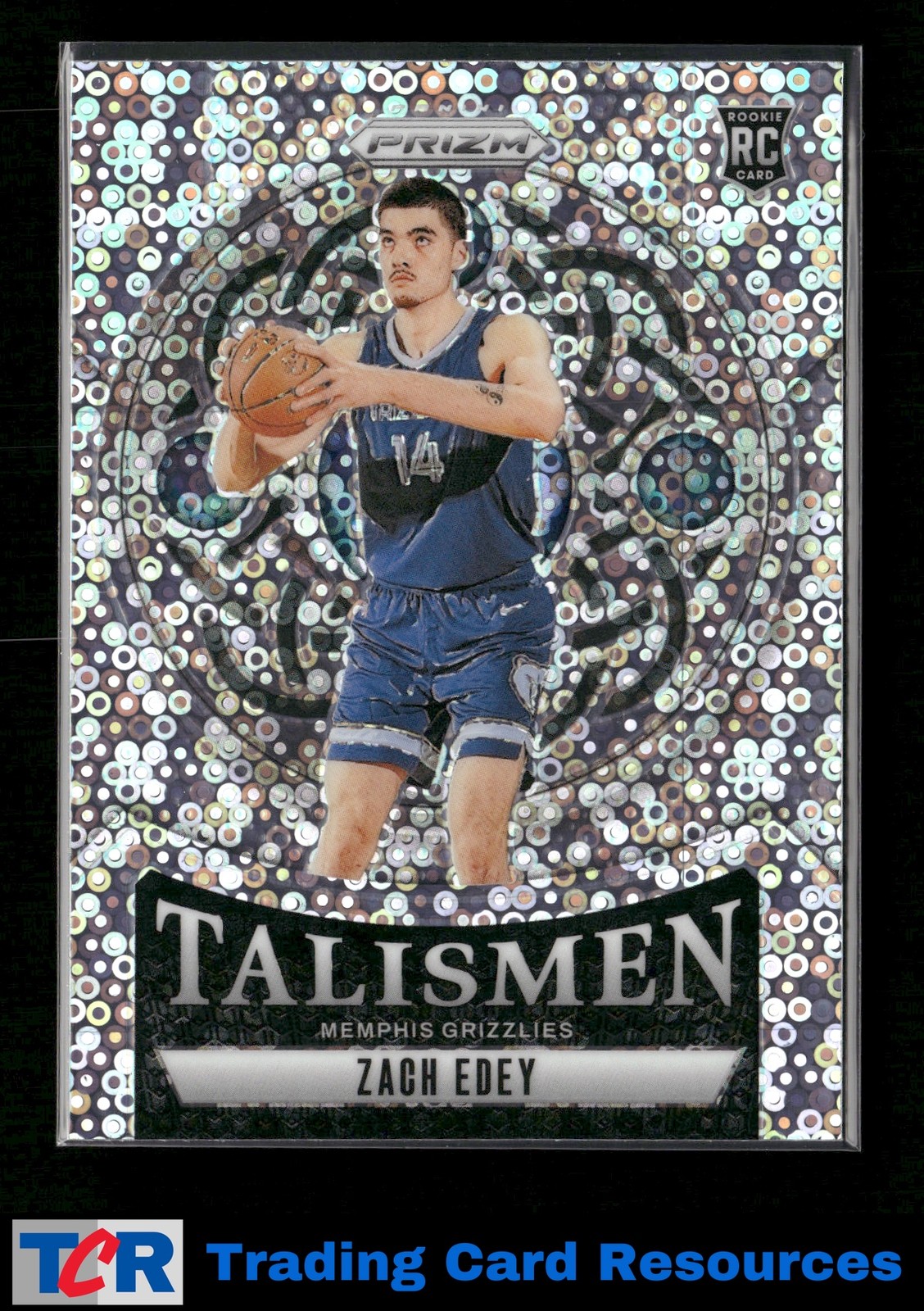 2024-25 Panini Prizm #21 Zach Edey Talismen Prizms Fast Break