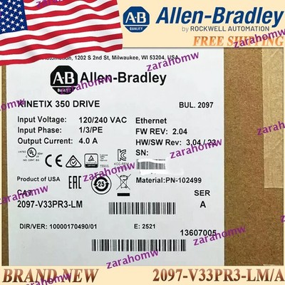 New AB 2097-V33PR3-LM/A Kinetix 350 1.0kW Servo Drive 2097-V33PR3-LM serA 1PC