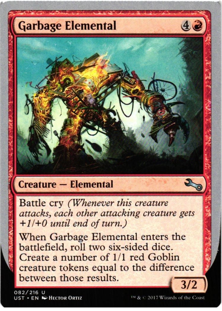 Garbage Elemental (C) 82 UC Unstable NM MTG