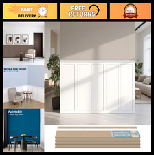 Paintable Wainscoting Kit - MDF Board Batten Accent Wall Panel for Home Decor