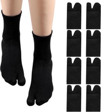 4 Pairs Unisex Split Toe Cotton Tabi Sock Japan Socks...
