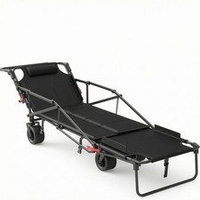 Reclining Wagon Reclinable Four-Wheel Folding Wagon Padded Headrest