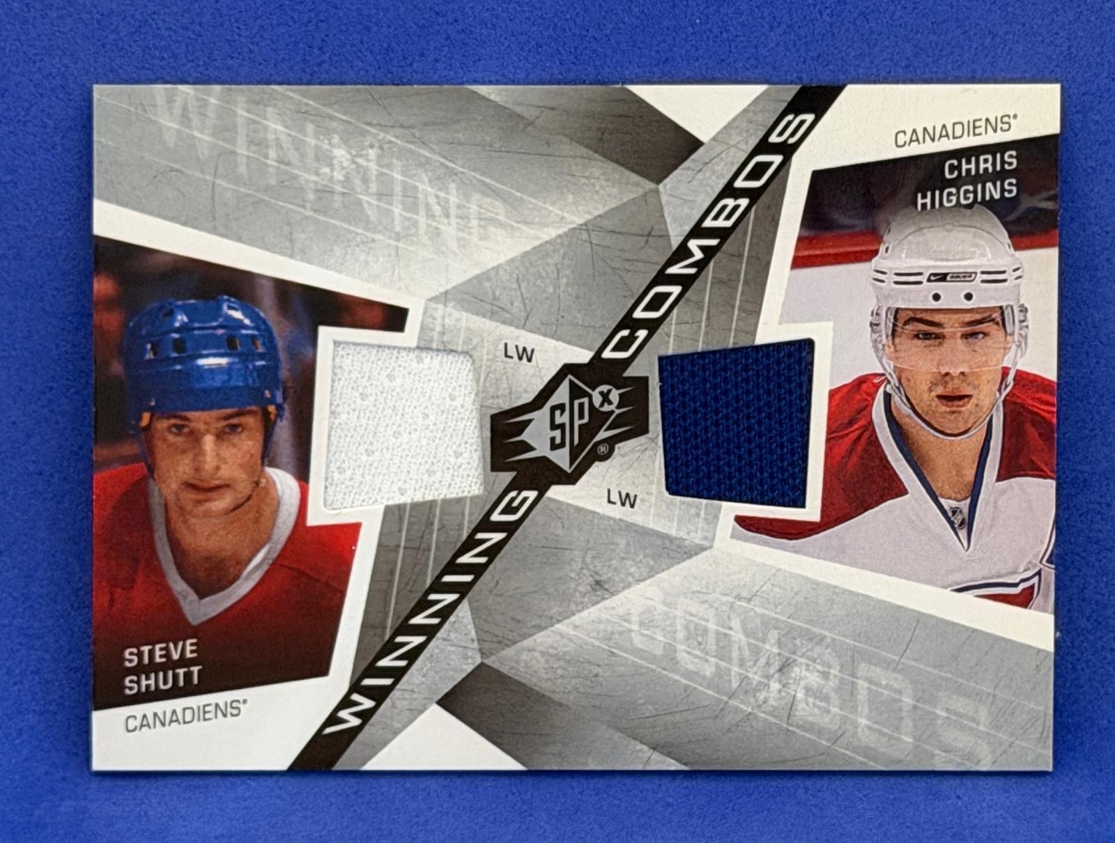 2008-09 SPx - #WC-SH Steve Shutt / Chris Higgins - Winning Combos Canadiens