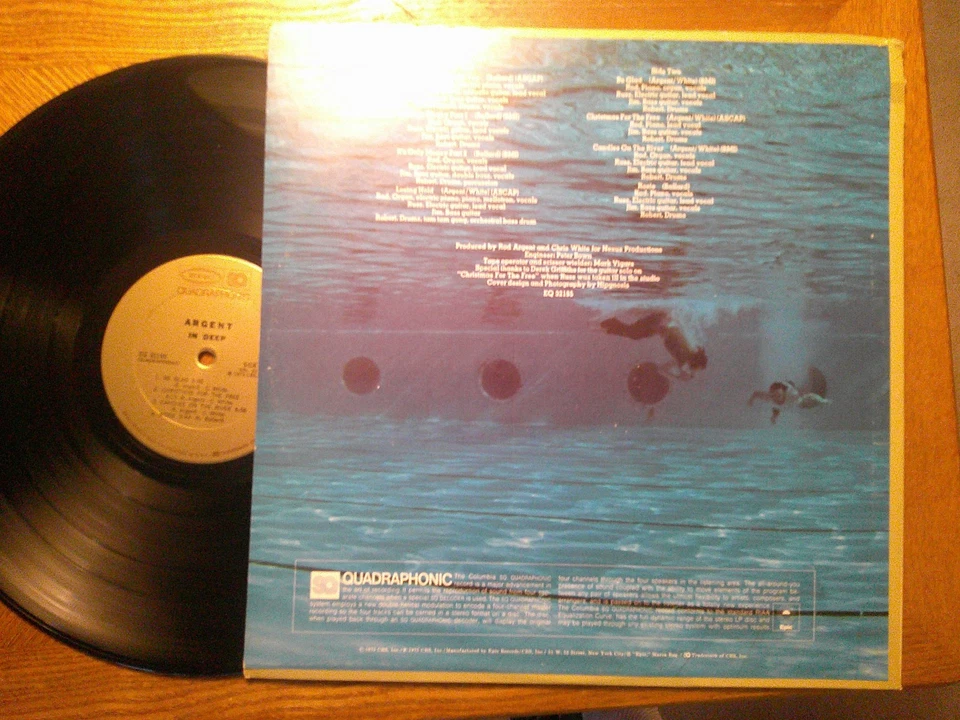 EPIC QUADRAPHONIC LP RECORD/ARGENT (ROD)/IN DEEP/ ZOMBIES/quad - Image 3 of 4