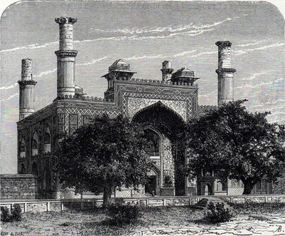 TOR ZU SECUNDRA 1891 Akbar - Alexandre de Bar VIKTORIANISCHER STICH