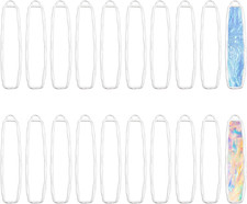 20Pcs Open Back Bezel Pendants Rectangle Shape Open Back Frame Pendants for DIY