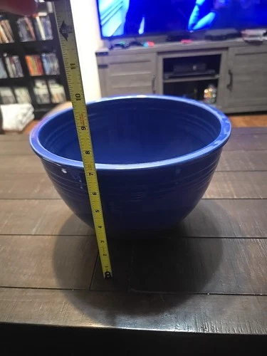 Vintage Fiesta? Blue Mixing Bowl No 7, Unmarked