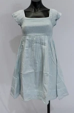 Hope & Henry Girl's Organic Sateen Flower Girl Dress EH6 Airy Blue Size 10 NWT