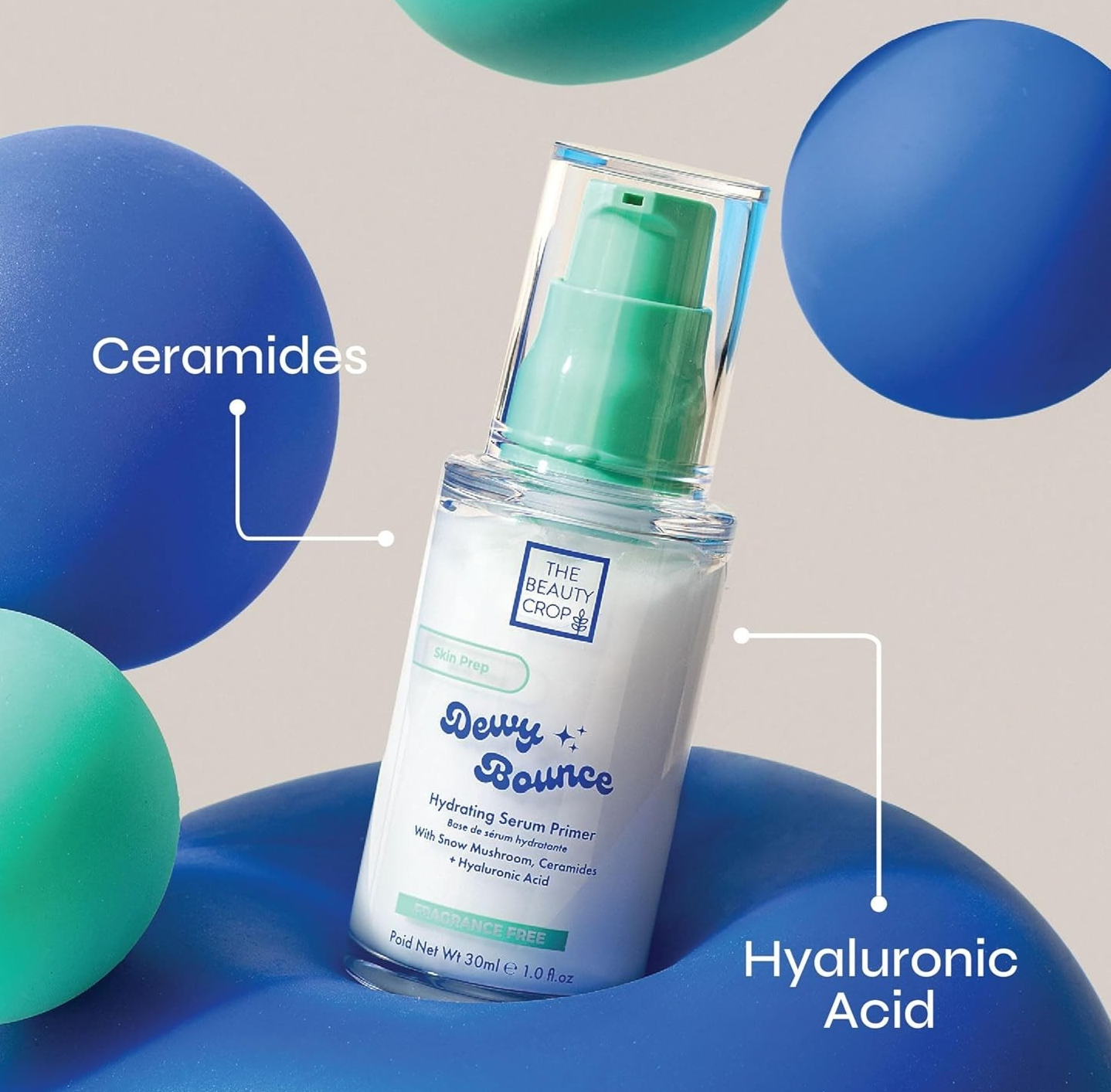 The Beauty Crop Dewy Bounce Serum Primer - Hydrating Gel-Serum Primer