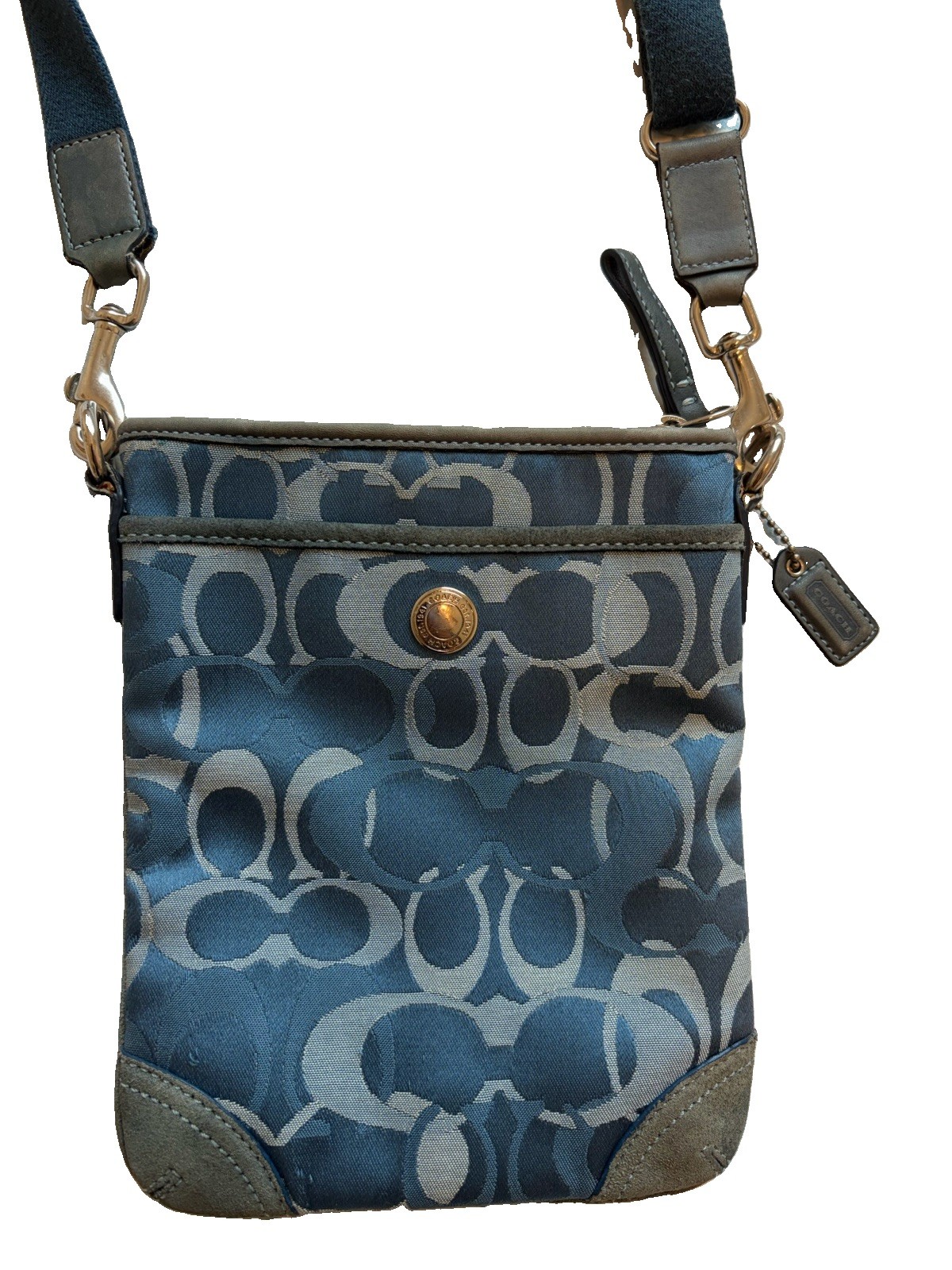 Blue Coach Optic Signature Jacquard Swing Pack - Gem
