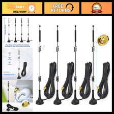 Dual Band WiFi Antenna 9dBi Magnetic Base MIMO RP-SMA Male 4-Pack for Router, IP