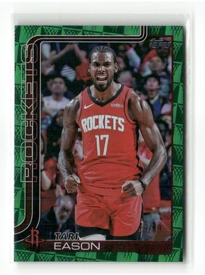 2025-26 Topps #179 Tari Eason Season Tip Off Green Foilboard #/99