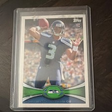 Topps 2012 Rookie Russell Wilson #165 Seattle Seahawks NFL Football Card. rookie card picture