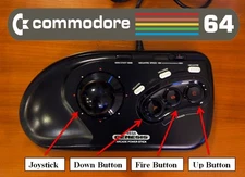 SEGA Arcade Modded Controller Joystick for Commodore 64 128 VIC 20 VIC-20 Mod