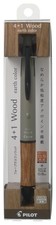 PILOT Multi-Function Ballpoint Pen, 4 1 Wood, 05 Pack, SBE, Soil Beige