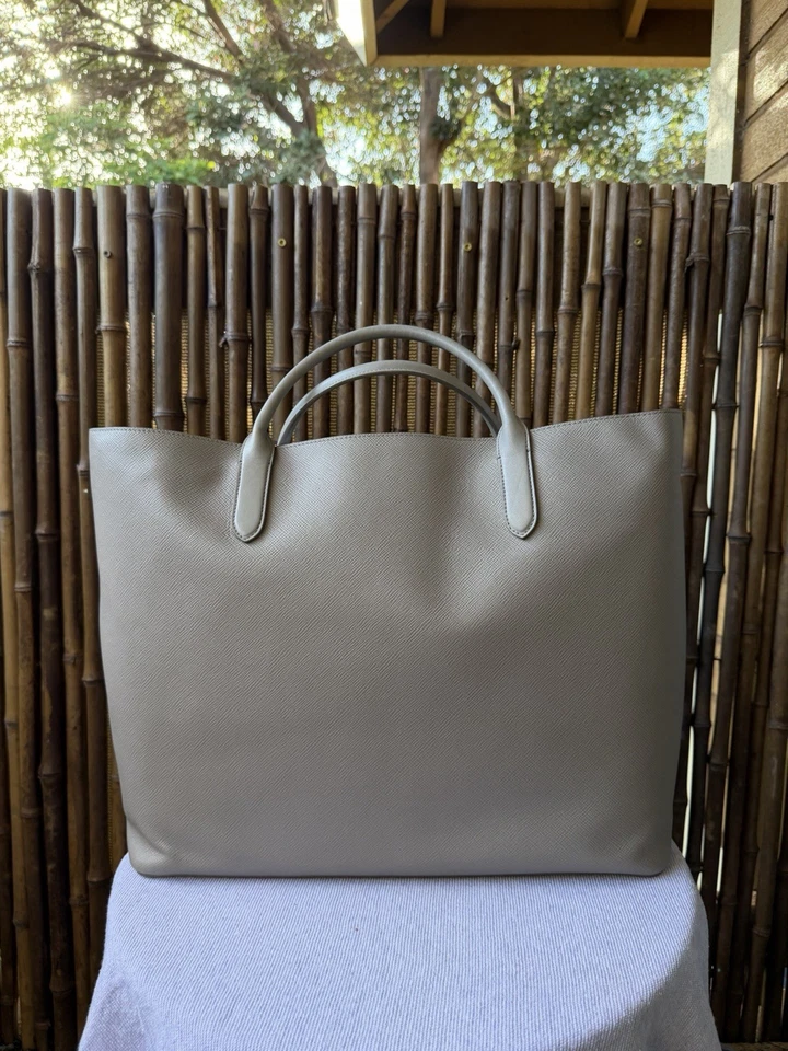 SMYTHSON Panama Tote Bag with Pouch gray Leather  - Image 2 of 4