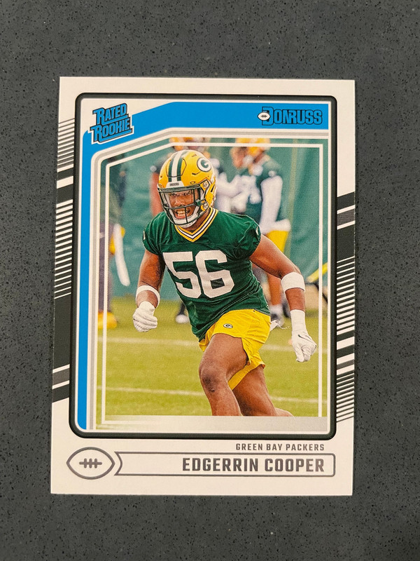 Edgerrin Cooper Green Bay Packers 2024 Donruss Rated Rookie - No. 325