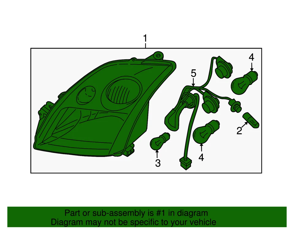 Genuine Nissan 2010-2012 Nissan Sentra - Composite Assembly 26010-ZT50B — 第 2/2 张图片