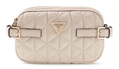 GUESS Paisleigh Mini Camera Bag Umhängetasche Tasche Light Taupe beige Neu