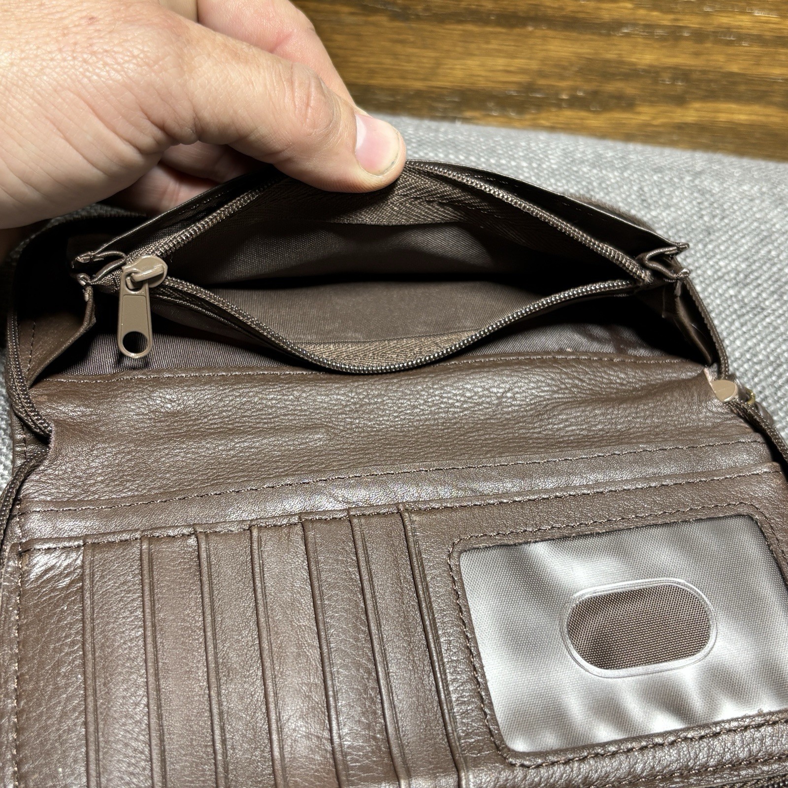 Wilsons Leather Patchwork Zip Around Wallet Organ… - image 9