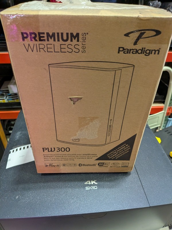 PARADIGM PW 300 AMPLIFIED SPEAKER BLACK Open Box Store model