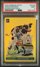 2022 PANINI DONRUSS OPTIC AARON RODGERS GOLD DOWNTOWN | [#6/10]