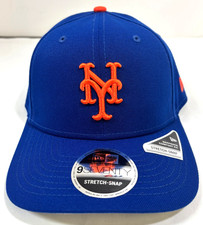 New York Mets MLB NE Stretch-Snap Snapback Hat~ Blue/Orange