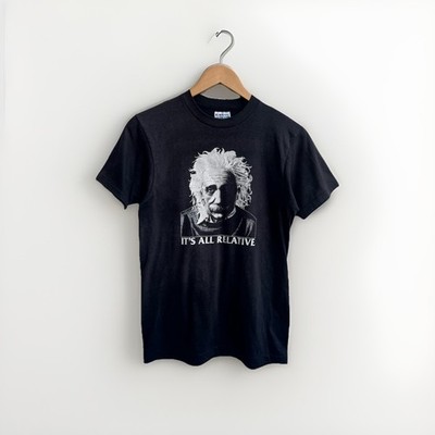 Vintage 1980s Albert Einstein T-Shirt Men s Mediun  It s All Relative 