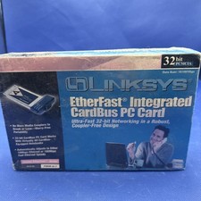 Linksys EtherFast Integrated CardBus PC Card PCM200 ver 2 Ultra Fast 32 bit NEW