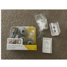D cor Safety Essentials 46-Piece Childproofing Kit Set Gray Clear White