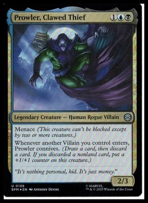 Prowler, Clawed Thief Marvel's Spider-Man Regular