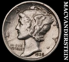 1935-S Mercury Dime- Silver- Scarce Better Date No Reserve #J1459