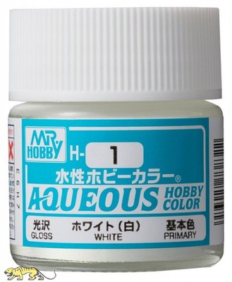 Mr. Hobby Color H1 Weiß - Glänzend - Gunze Sangyo H001 / H-001 - 10ml